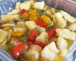 Fish Fillet with Pineapple and Trio Pepper 三椒黄梨鱼片 | Customer Photo | BellyGood Caterer