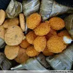 <i>Tempura Scallop, Pandan Chicken & Lemongrass Fish Patty</i>