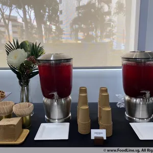 Cherry Hibiscus Iced Tea <i>made with dried Japanese hibiscus and cherry juice</i>