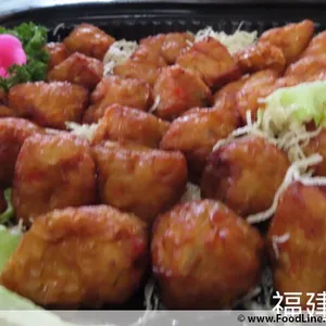 Fried Shrimp Sausage Ball