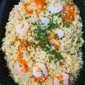 Golden Sand Shrimp Fried Rice with Roe