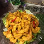 Wasabi prawn balls 芥末虾球 (New!)