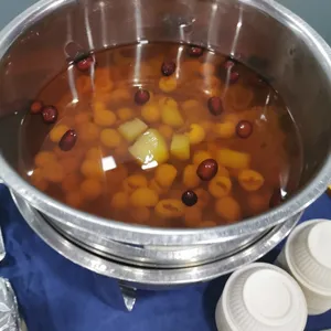 Hot Papaya Sweet Soup with Snow Fungus, Dates, Longan and Gingko Nut
