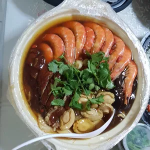 ⾦钱鲍富贵吉祥满盆<br>