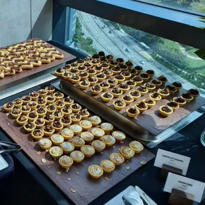 Mini Chocolate Caramel Tart (V) <i>with crushed almond</i>