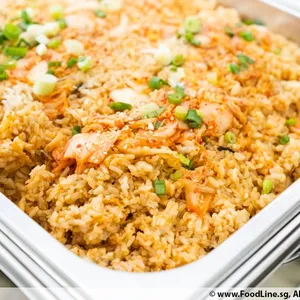 Ajumma-approved Kimchi Fried Rice  with shiitake mushroom that's gone wild (Vg, Spicy)