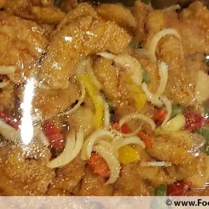 Golden Fish Fillet with Sweet Sour Sauce