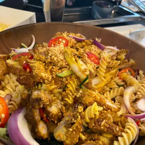 Thai Gai Yang Salad <i> Thai grilled chicken pasta salad </i>