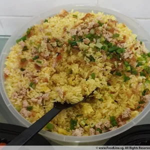 Golden Salted Egg Fried Rice With Minced Chicken - 金玉满堂
