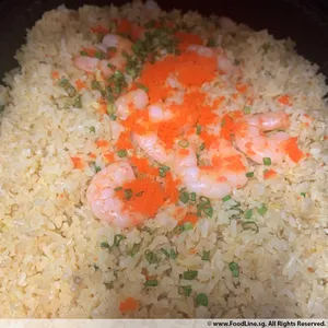 Golden Sand Shrimp Fried Rice with Roe