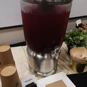 Cherry Hibiscus Iced Tea <i>made with dried Japanese hibiscus and cherry juice</i>