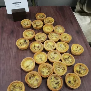 Mini Mushroom Quiche (V) <i>savoury french tart</i>