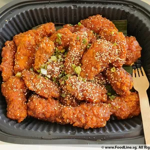 Korean Chicken Wings (Spicy) <i>with soy-garlic glaze</i>