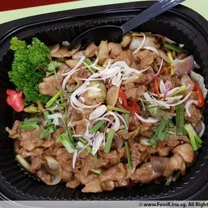 姜葱炒肉片 Sliced Pork w/ Ginger & Spring Onion