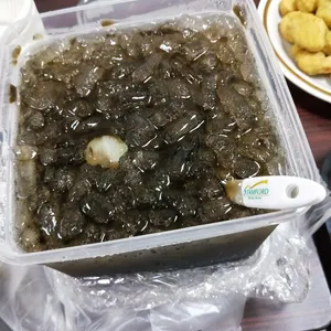 Chilled Grass Jelly with Longan
