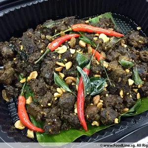 Mysore Mutton (Muton Cube cook w Indian Spices, Garam Masala, Green Chilli & Dry Black
Pepper)