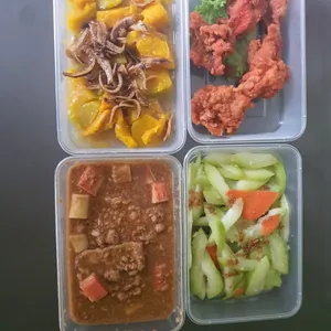 Tingkat - 3 Dishes + 1 soup/ 4 Dishes  (20 days)