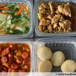 Lunch/Dinner Tingkat (10 Days, 3 Dishes + Soup OR 4 Dishes)