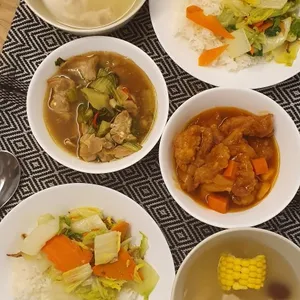 Trial Tingkat - 3 Dishes + 1 soup/ 4 Dishes (5 days)