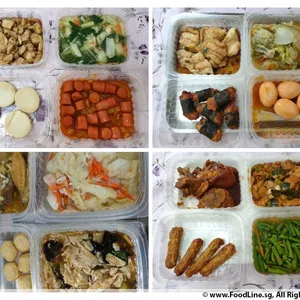 Lunch/Dinner Tingkat (10 Days, 3 Dishes + Soup OR 4 Dishes)