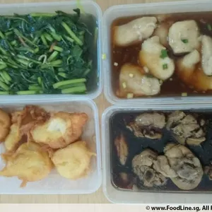 Jessie Catering Tingkat Meal - 3 dishes + 1 soup/ 4 dishes (5 days)
