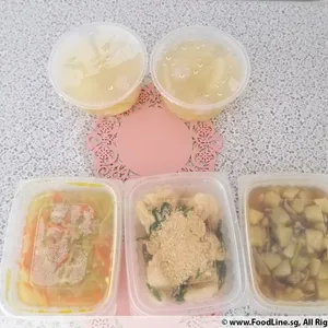 Lunch/Dinner Tingkat (5 Days, 3 Dishes + Soup OR 4 Dishes)