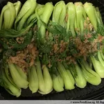 Siew Pak Choy with Garlic Onion <i> sauced with Cantonese Soy, Galic and Fry Shallot </i>