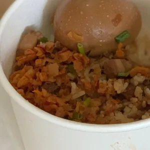Drumstick Braised Pork Rice Set (Main Course: Drumstick Braised Pork Rice) (Drink: Homemade Barley (Cold)) (Side Bites: Kaya Toast)