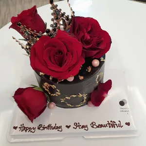 Beatrice Roses Cake (Size: 6" (8 - 10 pax)) (Flavour: Rose Lychee)