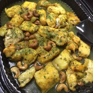 Oven Baked Fillet with Orange Cashews and Ginger
