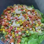 Russian Salad with Prawn