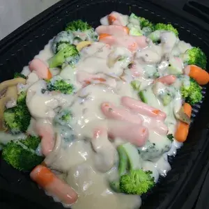 Sauteed Broccoli with Creamy Mushroom Sauce