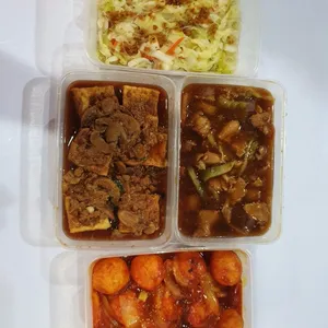Tingkat - 3 Dishes + 1 soup/ 4 Dishes  (20 days)