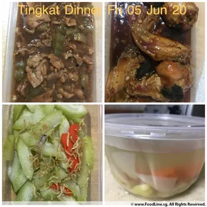 Trial Tingkat - 3 Dishes + 1 soup/ 4 Dishes (5 days)