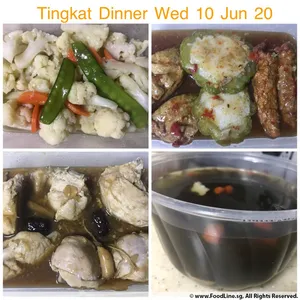 Trial Tingkat - 3 Dishes + 1 soup/ 4 Dishes (5 days)