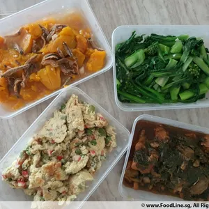 Tingkat - 3 Dishes + 1 soup/ 4 Dishes  (20 days)