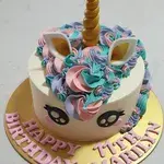 Unicorn Buttercream Cake (Size: 6" (Classic Flavour) (For 6-8 Pax)) (Flavour: Vanilla Bean) (Add-on Desserts: None) (Add-on Balloons: None)