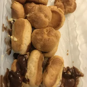 Mini Chocolate Eclair & Vanilla Profiteroles