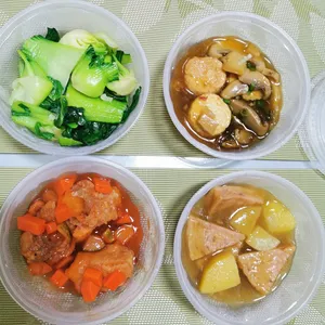 Trial Tingkat - 3 Dishes + 1 soup/ 4 Dishes (5 days)