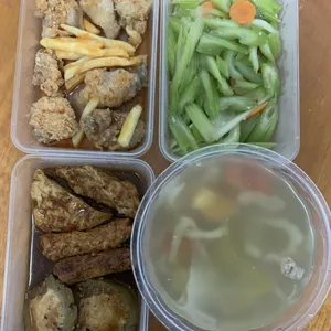 Tingkat - 3 Dishes + 1 soup/ 4 Dishes  (20 days)