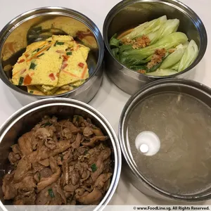 5 Days Tingkat Trial (3 Dishes + 1 Soup, Without Rice)