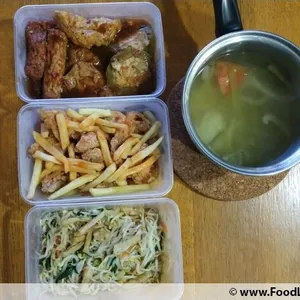 Tingkat - 3 Dishes + 1 soup/ 4 Dishes  (20 days)
