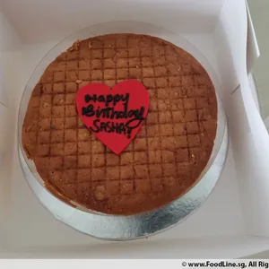 Sugee Cake (Flavour: Sugee) (Qty of small candles: 3) (Qty of big candles: 1)
