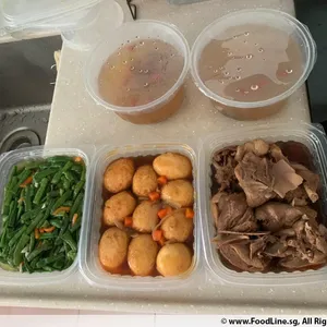 Lunch/Dinner Tingkat (5 Days, 3 Dishes + Soup OR 4 Dishes)