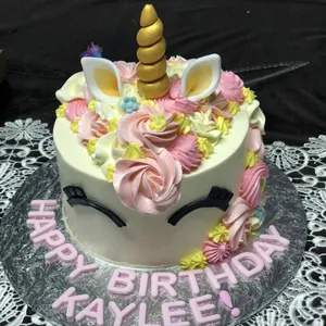 Unicorn Buttercream Cake (Size: 6" (Classic Flavour) (For 6-8 Pax)) (Flavour: Fudgy Chocolate (most popular!)) (Add-on Desserts: None) (Add-on Balloons: None)