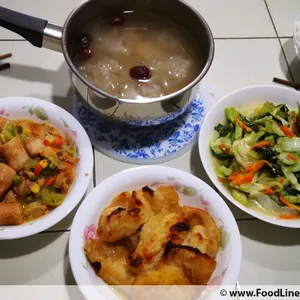 Lunch/Dinner Tingkat (5 Days, 3 Dishes + Soup OR 4 Dishes)