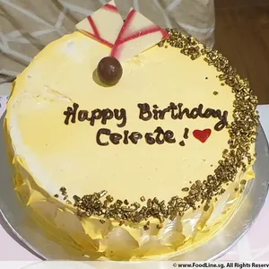 Premium Durian Cake (Size/Weight: 16cm) (Qty of small candles: 1) (Qty of large candles: 3)