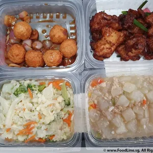 Lunch Tingkat (20 Days, 3 Dishes + Soup OR 4 Dishes)