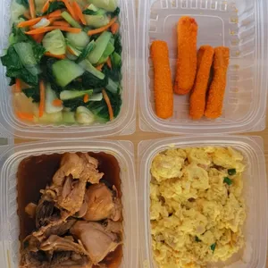Lunch/Dinner Tingkat (5 Days, 3 Dishes + Soup OR 4 Dishes)