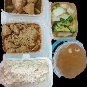 Lunch/Dinner Tingkat (5 Days, 3 Dishes + Soup OR 4 Dishes)